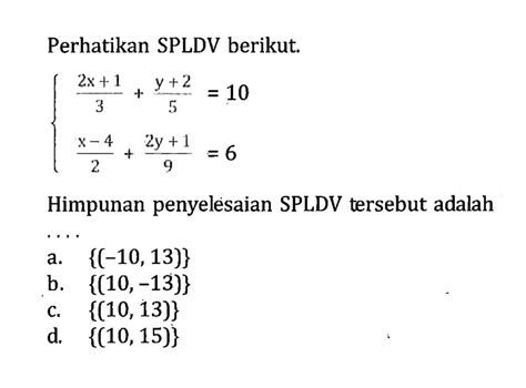 Spldv Kelas 8