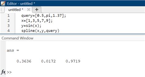 Spline Matlab