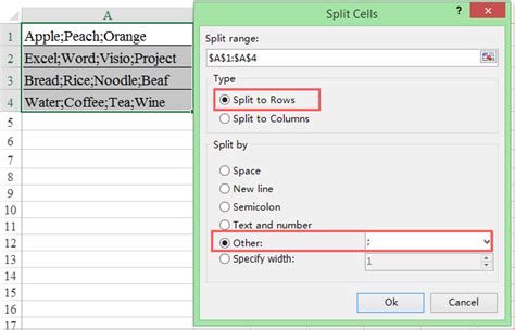 split a cell vertically in excel