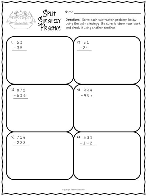 Split Strategy Addition And Subtraction Worksheets Twinkl Split Strategy Subtraction - Split Strategy Subtraction