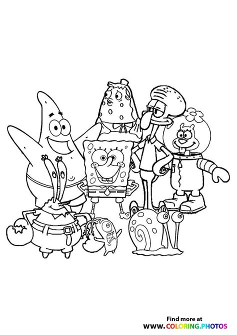 spongebob coloring pages
