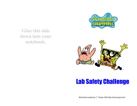 Spongebob Lab Safety Worksheet Live Worksheets Sponge Bob Science Worksheets - Sponge Bob Science Worksheets