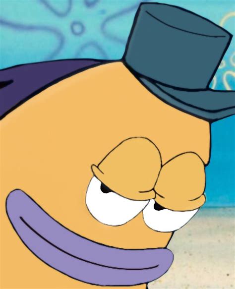 SpongeBob Fish, aesthetic, cute, meme, pink beret, smile