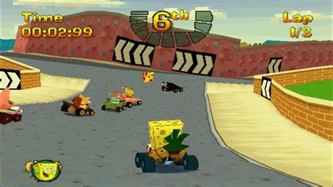 spongebob race car games