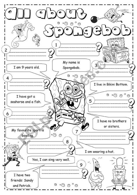 Spongebob Science Worksheets Kiddy Math Sponge Bob Science Worksheets - Sponge Bob Science Worksheets