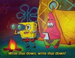 Spongebob Write That Down