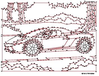 Sports Car Extreme Difficulty Dot To Dot Connect Car Dot To Dots - Car Dot To Dots