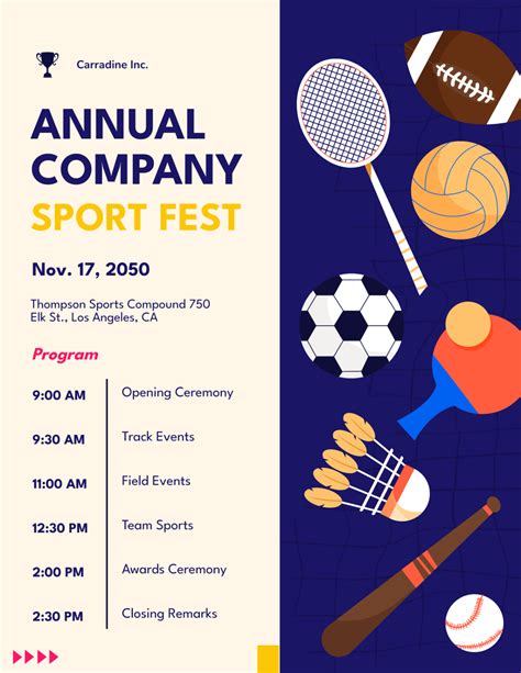 Sports Program Sample