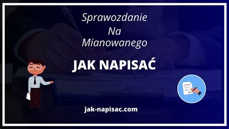 sprawozdanie na mianowanego