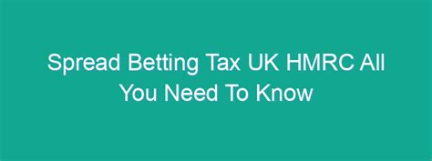 spread betting tax uk