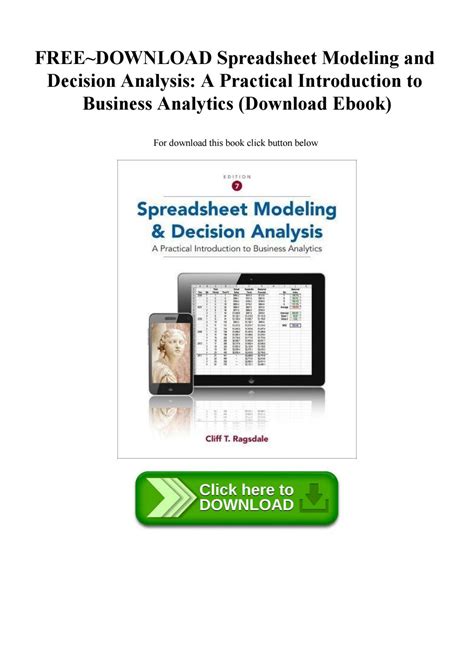 Read Online Spreadsheet Modeling And Decision Analysis Answer Key 