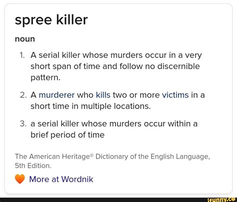 Spree Killer Definition
