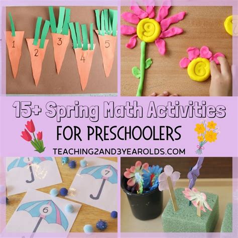 Spring Activities Preschool Math Spring Activities For Preschoolers - Math Spring Activities For Preschoolers