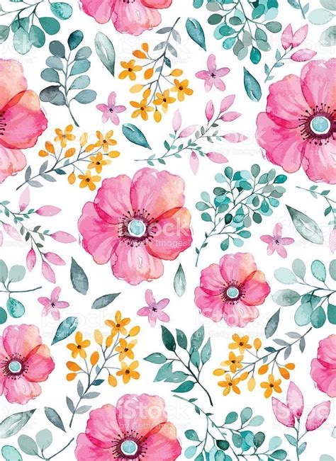 spring and summer floral watercolor decor set background easy …