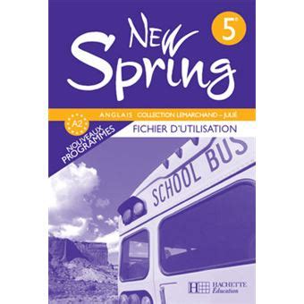spring anglais 5e fichier d utilisation