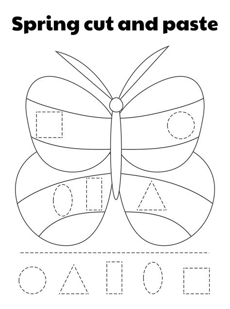 Spring Cut And Paste   Free Printable Cut And Paste Spring Worksheets - Spring Cut And Paste