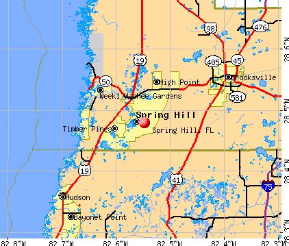 spring hill florida map