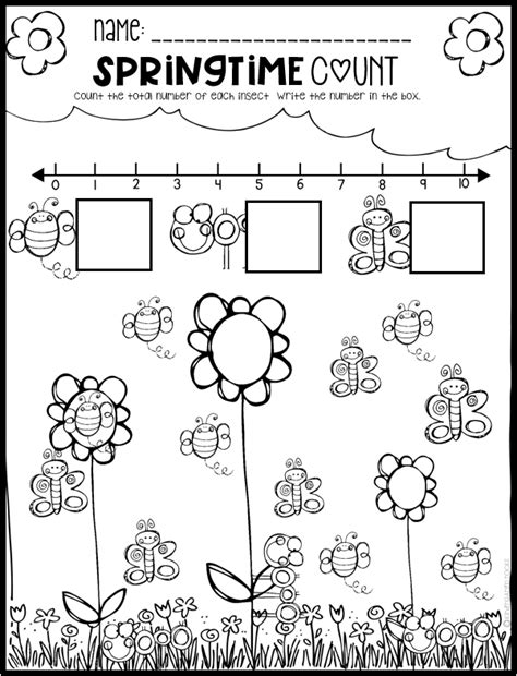 Spring Math And Literacy Printables And Worksheets For 2017 Worksheet For Kindergarten - 2017 Worksheet For Kindergarten