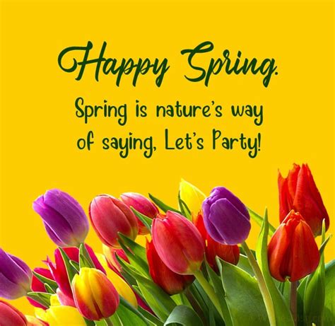 spring message