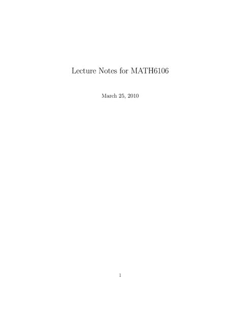 Full Download Spring 2017 O Cial Lecture Notes Note 1 