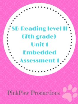 Springboard Embedded Assessment Unit 1 Math Answers