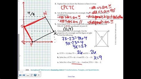 springboard geometry unit 4 practice answers