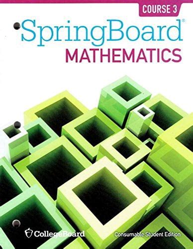 Springboard Mathematics Course 3 Pre Algebra