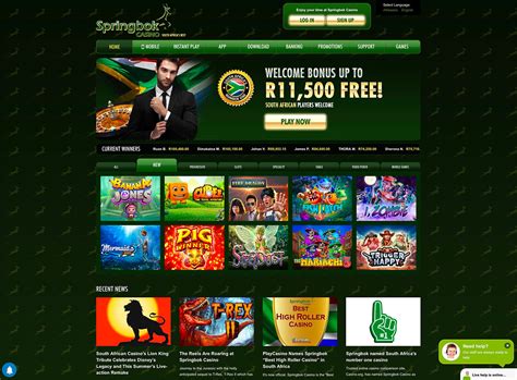 springbok casino game of the month