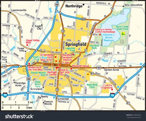 springfield ohio map