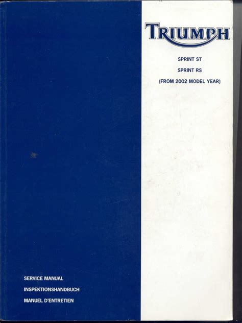 Sprint Rs Workshop Manual