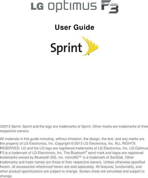 Download Sprint Lg User Guide 
