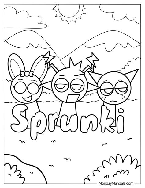 sprunki coloring sheets