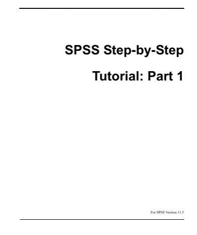 Read Spss Step By Step Tutorial Part 1 Datastep 