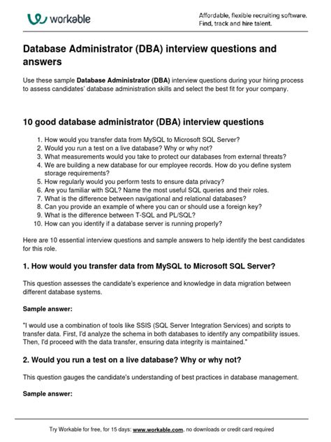 Sql Dba Interview Questions For 3 Years Experience