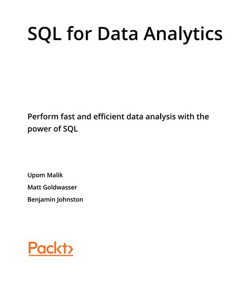 Sql For Data Analytics Perform Fast And Efficient
