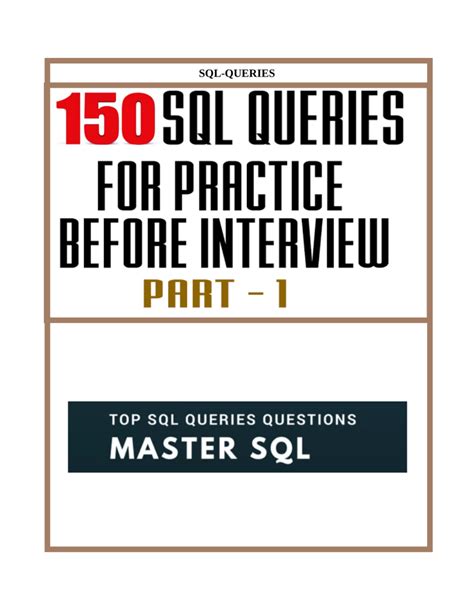 Sql Queries Exercises With Answers