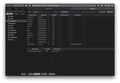 sql show table structure