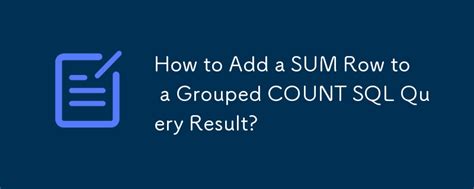 sql sum results of query