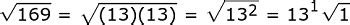 Sqrt 169