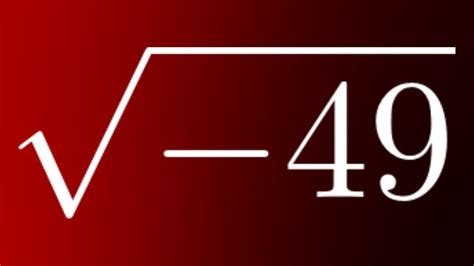 Sqrt 49
