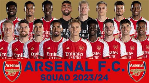 SQUAD ARSENAL 2024：Arsenal Formation 2024-2025