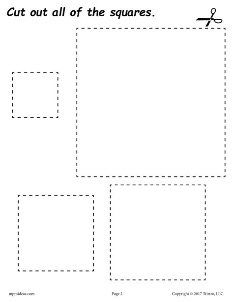 Square Cut Out Template   All Square Templates And Fussy Cuts 2 9 - Square Cut Out Template