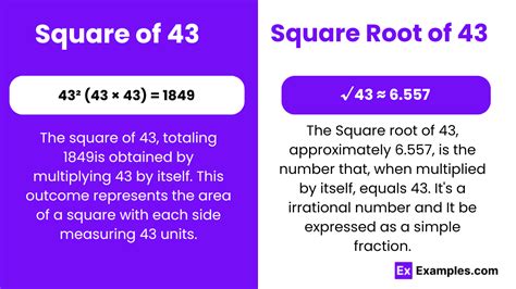Square Root Of 43