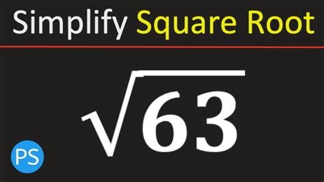 Square Root Of 63