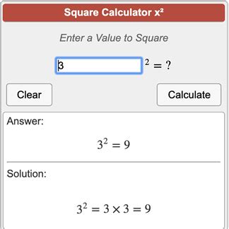 Squaring Calculator   Square Calculator X² - Squaring Calculator
