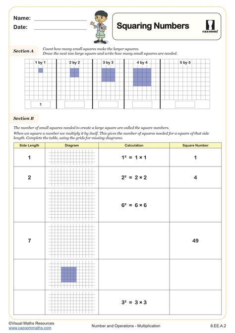 squaring in numbers in maths pdf