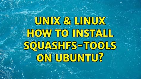 squashfs tools lzma ubuntu