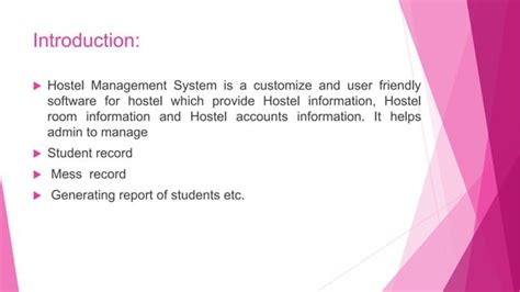 Srs Hostel Management System Project Format