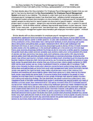 Read Online Srs Documentation For Employee Payroll Management System 