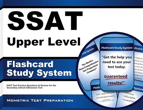 Ssat Upper Level Flashcard Study System Ssat Test Practice Questions Review For The Secondary School Admission Test Cards
